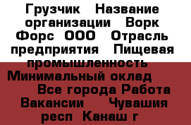 Грузчик › Название организации ­ Ворк Форс, ООО › Отрасль предприятия ­ Пищевая промышленность › Минимальный оклад ­ 25 000 - Все города Работа » Вакансии   . Чувашия респ.,Канаш г.